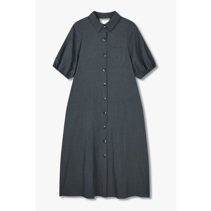 [보브] 볼륨 슬리브 맥시 셔츠 원피스 7125337501 뉴코아일산