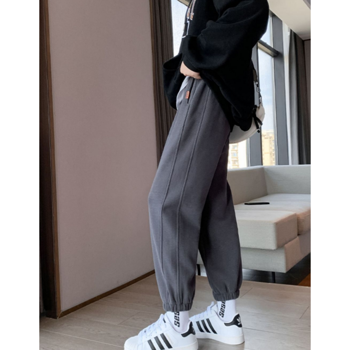 키작녀 바지, 운동복 바지, 여자바지, 9부 바지,9부 츄리닝바지, 편한 바지, 홈웨어, 편한 운동복바지, 발목밴딩 바지, 조거팬츠,챠콜