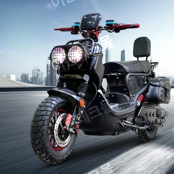 이든테크 전기 전동스쿠터 배달용 출퇴근용 줌머 72V 1500W, 72v, 프리미엄72v50A리튬배터리1500W모터