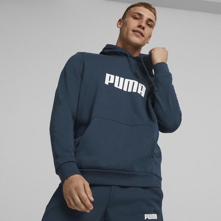PUMA푸마남성용에센셜 2 COL 빅 로고 후디 FLESS 2 COL BIG LOGO HOODIE FL블루