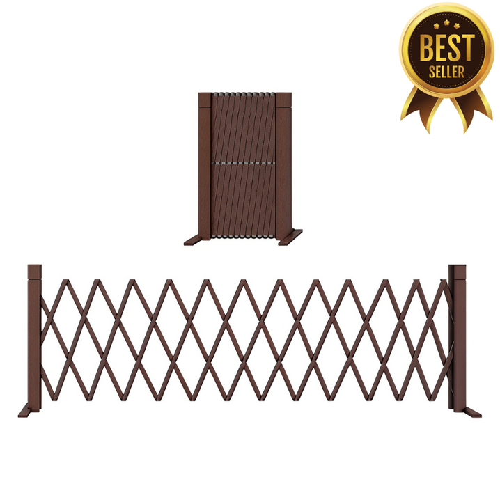 포레펜스 튼튼한 접이식 원목 울타리 방부목 정원 꾸미기 애완 동물 펜스