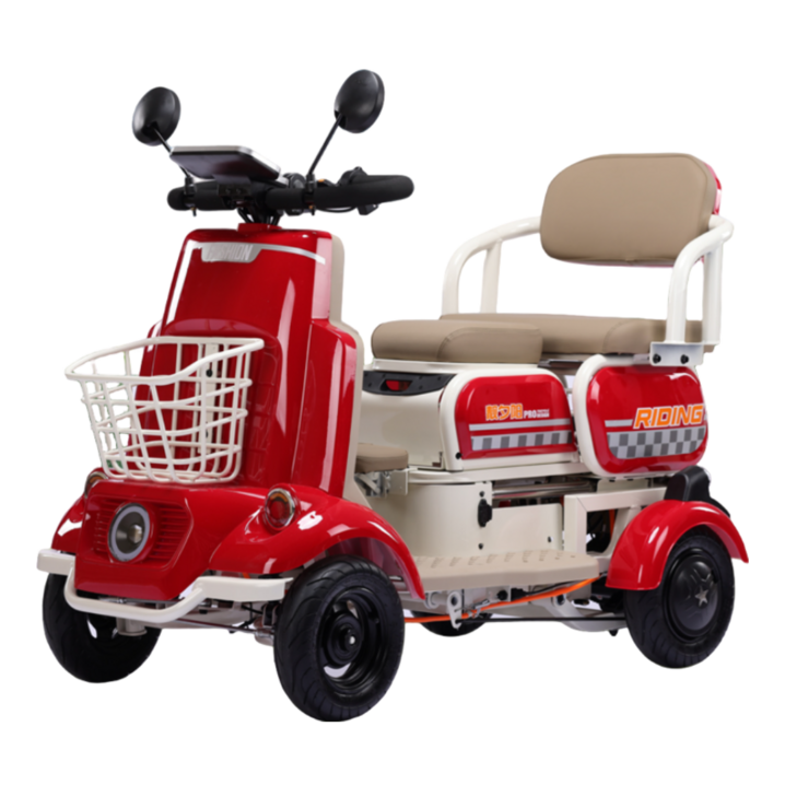 Velodyn 사륜 전동 스쿠터 어르신 성인 전기 전동차 다목적 4륜 바이크 노인전동차