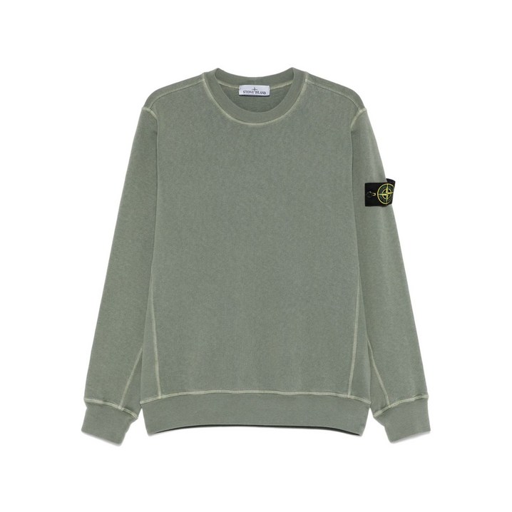 스톤 아일랜드 컴퍼스 배지 스웨트셔츠