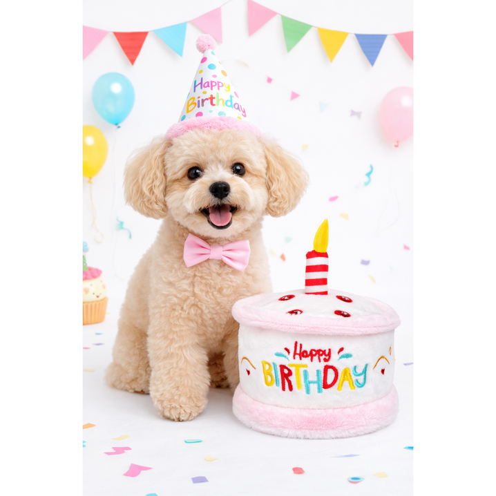 푸들나무 멍멍 생일파티 케이크