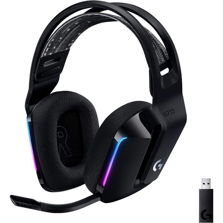 로지텍 G733 LIGHTSPEED 무선 게이밍 헤드셋  병행수입상품  국내  당 일 출 고 예 정