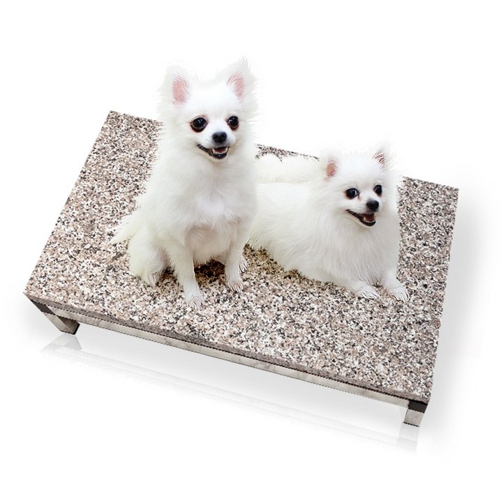 엔터펫 냉매 10시간 지속 최고급 원목침대 애견 강아지 대리석 쿨매트, 옵션4. D세트 화강석대리석스테인레스프레임, 단일수량