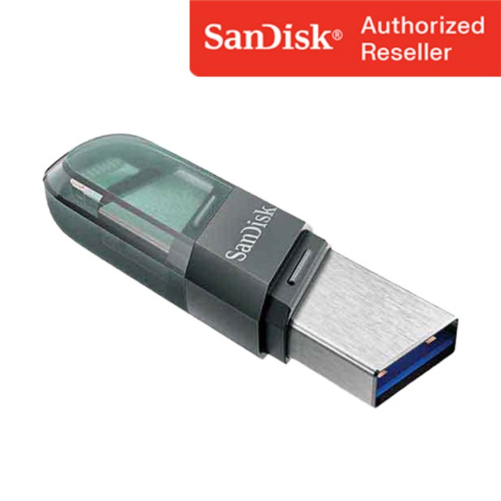 샌디스크 USB 메모리 iXpand Flip 아이폰 아이패드 전용 OTG 8핀USB3.1 IX90N 128GB