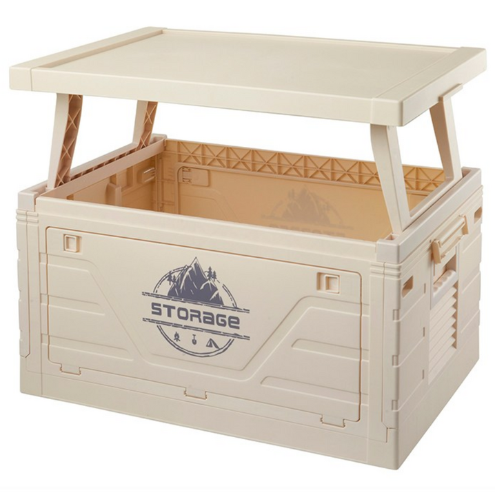 캠핑용 접이식 수납 상자 테이블형 폴딩박스