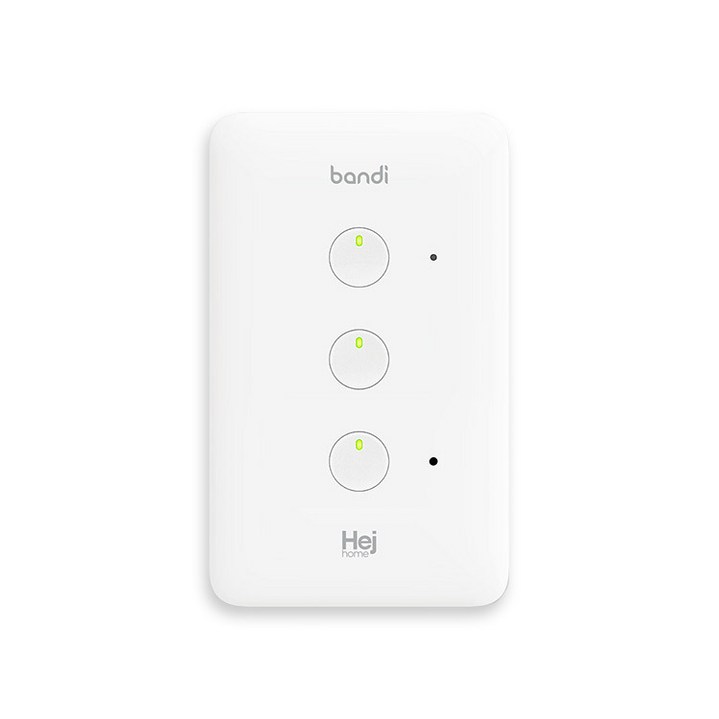헤이홈 IoT 스마트 조명 스위치 2선식 3구, 1개 헤이홈 IoT 스마트 조명 스위치 2선식 3구, 1개