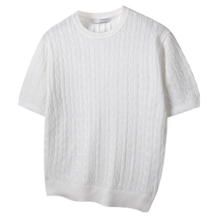 해리슨 남성용 클래식 기본 라운드 니트 반팔티 HA-1497 WES1031