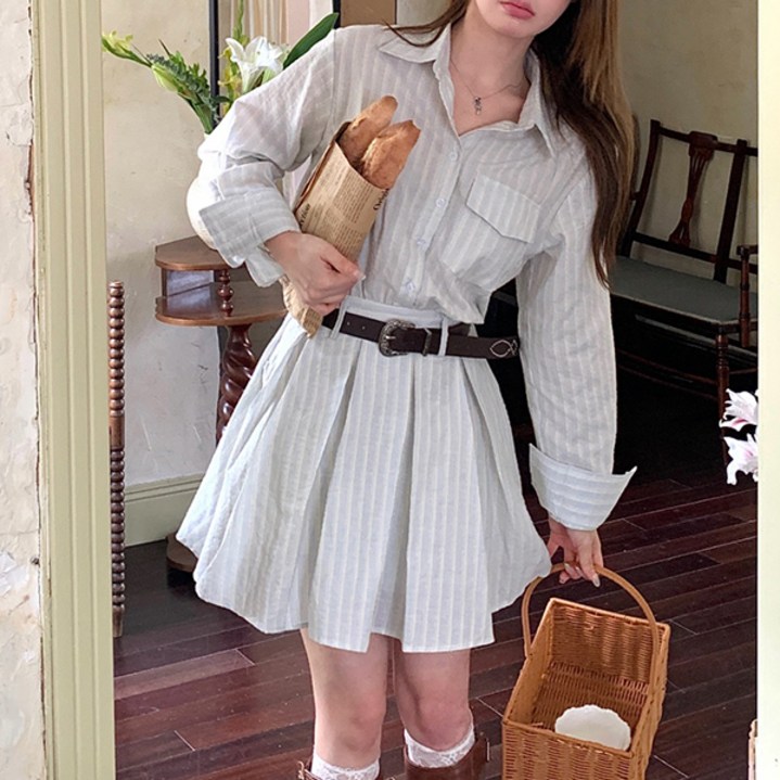 루나걸 여성용 피크닉스 셔츠 원피스 L26SPOPS121225