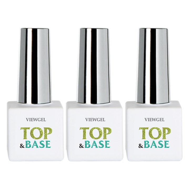 뷰젤 탑&베이스젤 네일 기초젤 6ml 셀프네일, 3개, 6ml