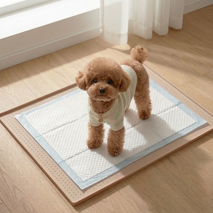 퓨어센스 실리콘 강아지 배변매트 방수 미끄럼방지
