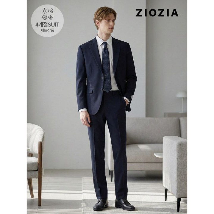 지오지아 네이비 트윌조직 사계절 정장세트 ABD5SB1201 ABD5SP1201 DNV
