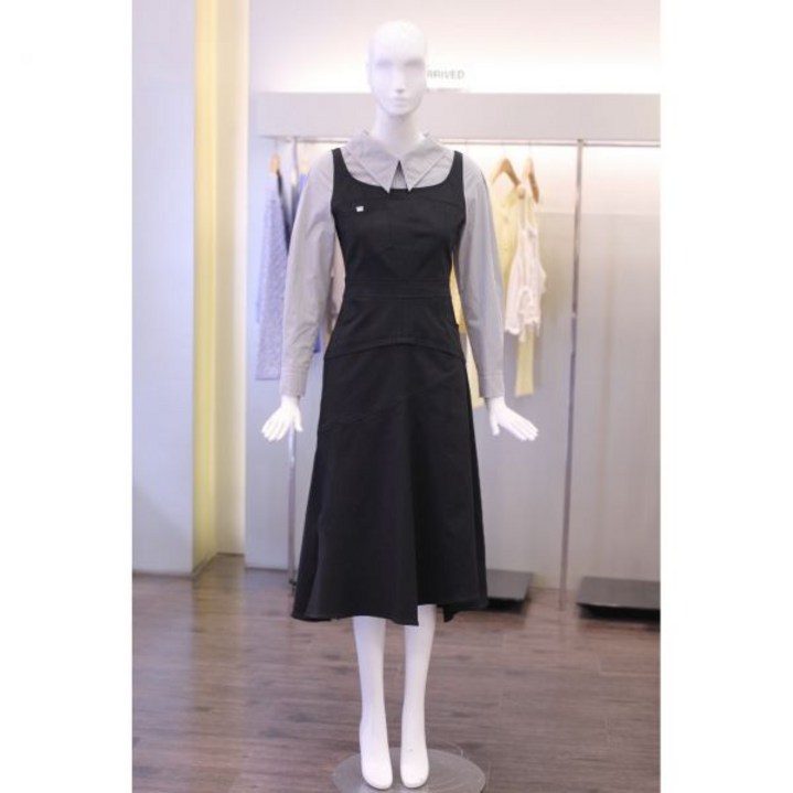 오즈세컨 텍스처 블록 레이어드 드레스 ( O22D1WOP542W )(3276248) 백화점