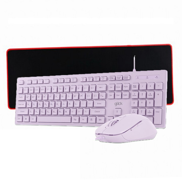 지클릭커 GMK300 COMBO 슬림 유선 키보드마우스 세트 멤브레인 with 장패드
