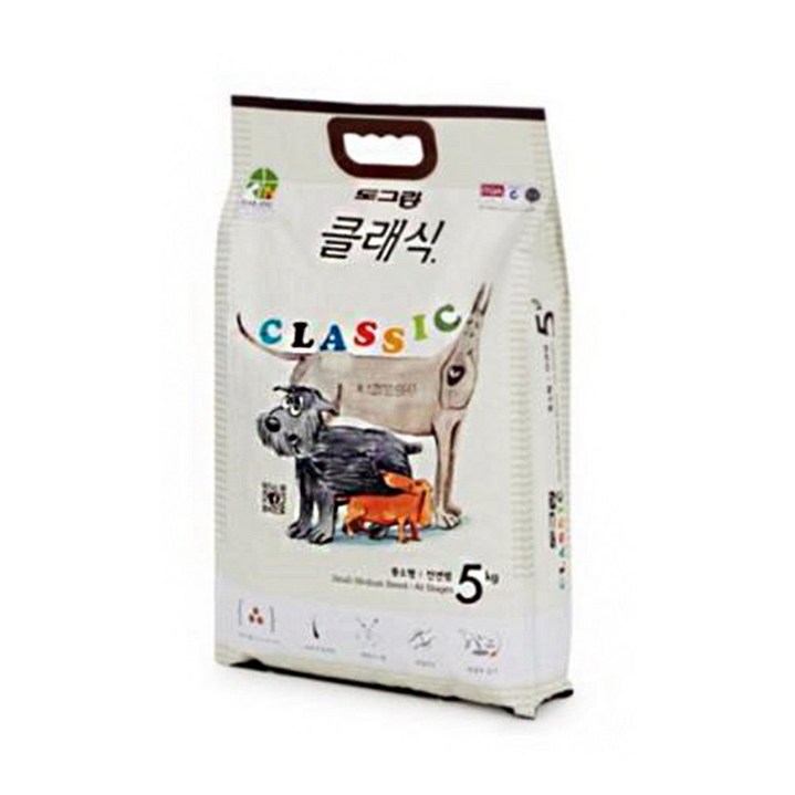 도그랑 클래식 전연령 사료 중소형, 0 1 all(전연령), 5kg, 1