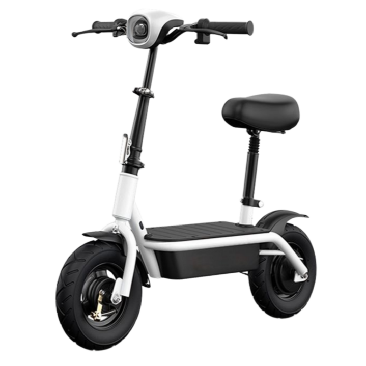 모토마리 전동킥보드 전기스쿠터 전동스쿠터 성인용 두발 미니 휴대용, 화이트16A, 1개