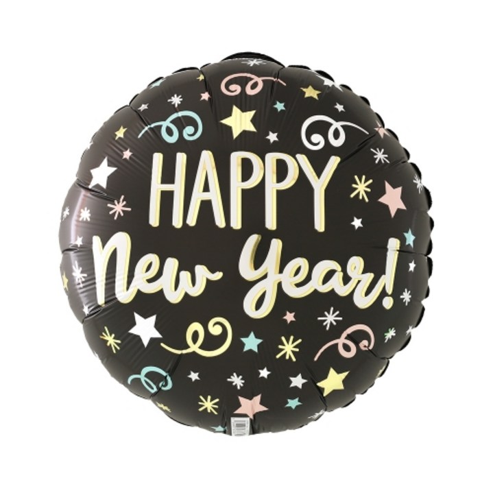 해피뉴이어 풍선원형 happy new year 신년회 풍선 연말풍선