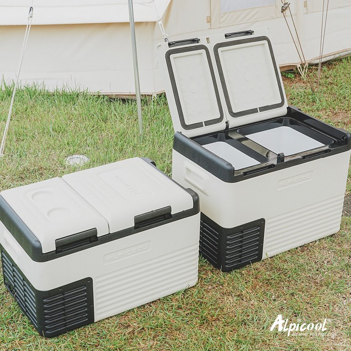 [공식판매] 알피쿨 25L 33L 코오롱 정품 차량용냉장고 캠핑냉장고 차량용 냉동고 이동식 차박 L35 L45, L35