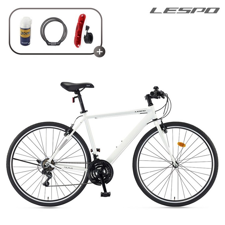 삼천리자전거 레스포 700C 토러스 21단 하이브리드 입문용 자전거 2026 조립자전거 99조립, 1개, 170cm, 펄 화이트 조립99 440