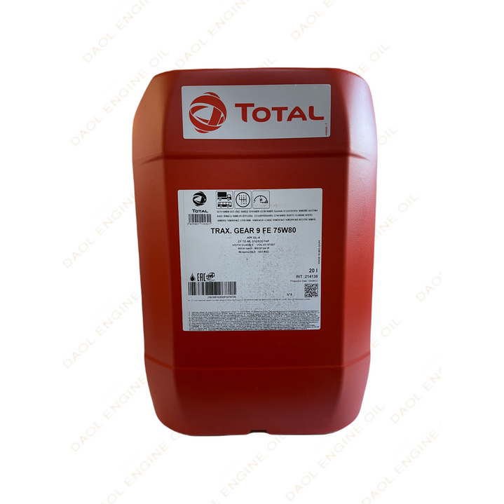 토탈 트랜스미션 기어9 FE 75W80 20L, 장수명, 100합성기어오일, 1개, 토탈 75W80