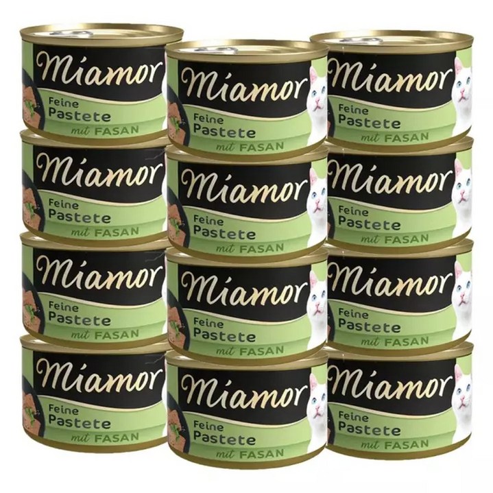 미아모아 파스테이트 고양이 주식캔 9종 꿩, 85g, 12개