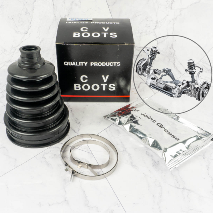 대만산 등속조인트 부트 고무 CV 등속밴드 유니버셜 구동축 반도 구리스 포함 세트, 1개, 블랙