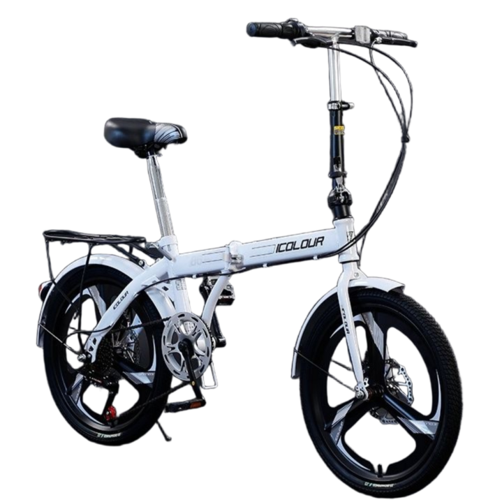 룰바이크 미니벨로 접이식 자전거 여성 20인치 3날 블레이드 휠 클래식 폴드 성인 미니 출퇴근용 가벼운자전거, 1개, 149cm, 블랙 3날휠