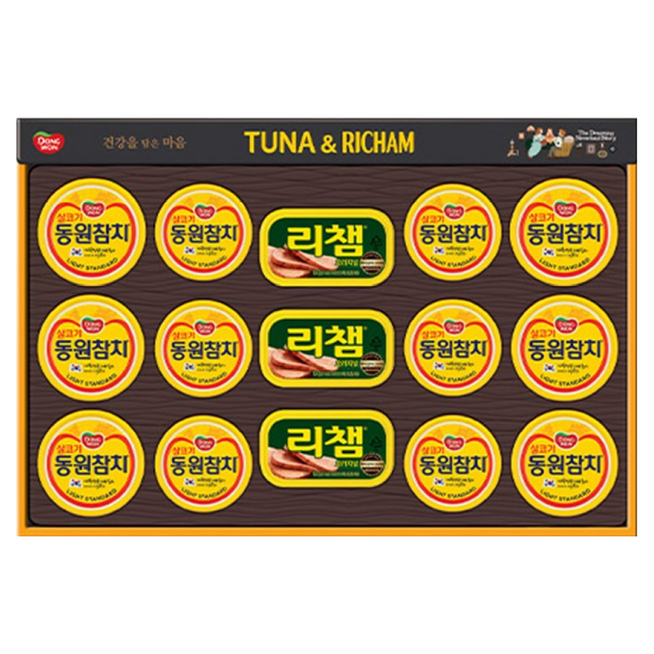 동원 리챔 참치 통조림 명절집들이추석설 선물세트 튜나리챔 99호 (쇼핑백 포함)