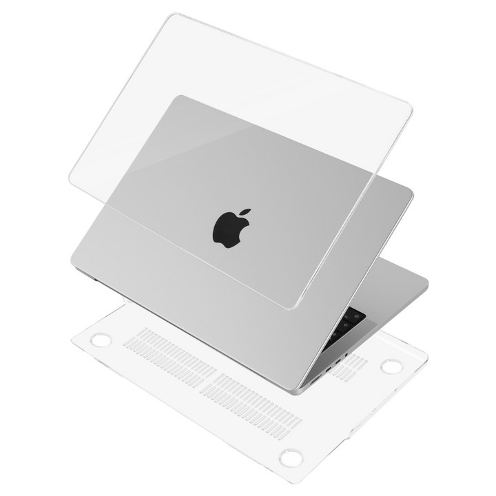 오펜트 맥북 논터치바 13 A1708 투명케이스 + 키스킨 + 먼지방지마개 색상랜덤, 단일 상품
