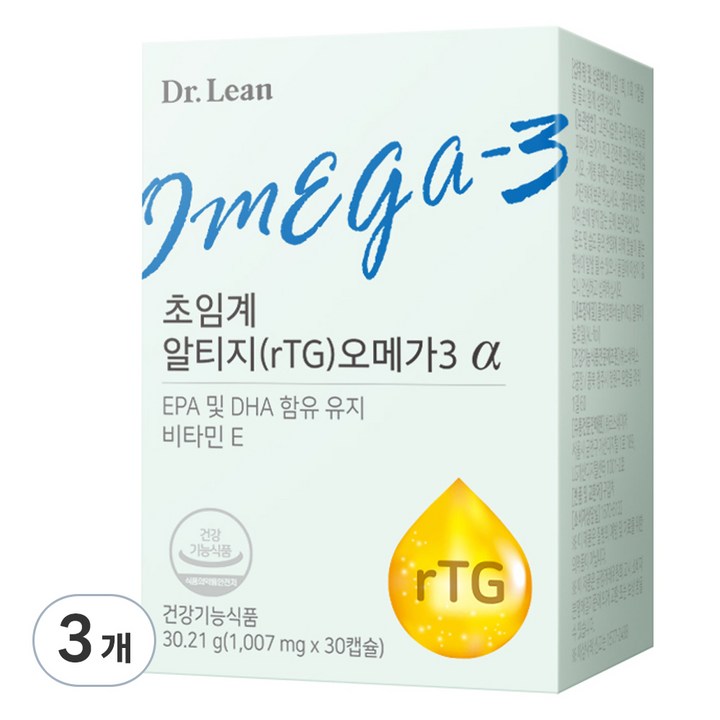닥터린 초임계 알티지 오메가3 알파, 30정, 3개