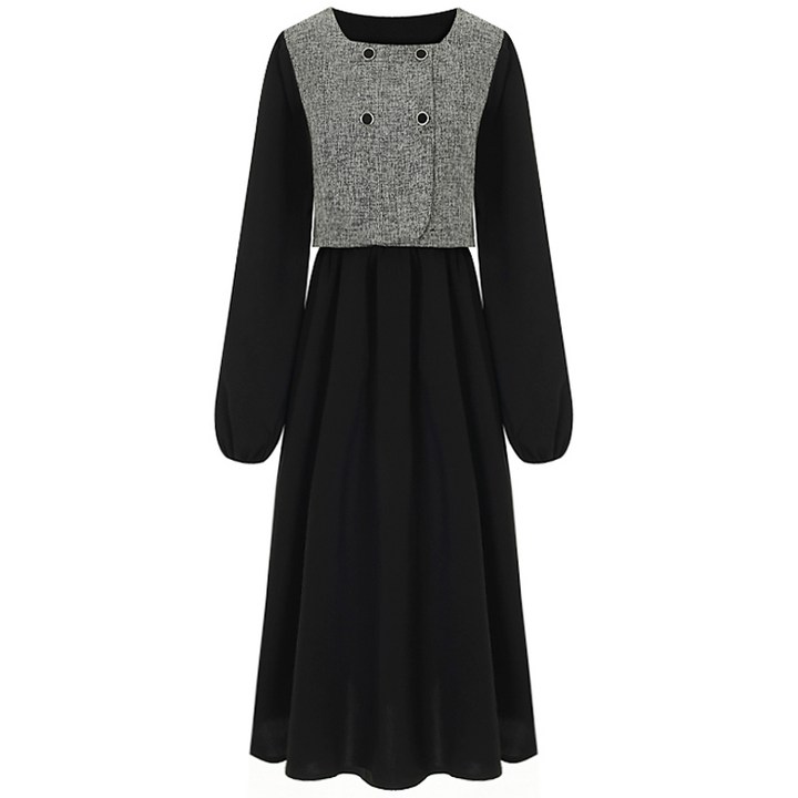 페이지플린 보카시 배색 플레어 원피스 P3COP032C 페이지플린 보카시 배색 플레어 원피스 P3COP032C