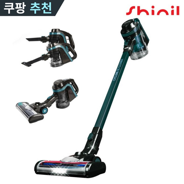신일 무선청소기, 블랙  다크그린, SVCPB732DG