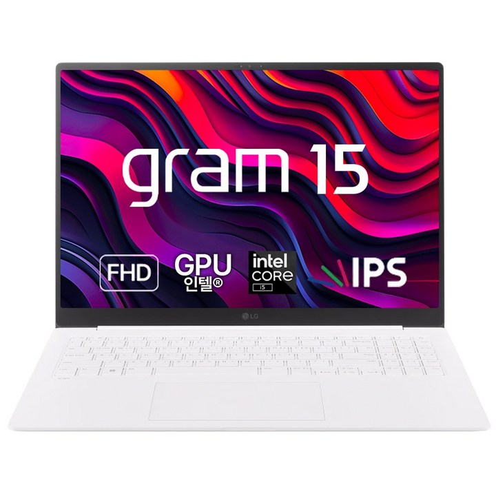 LG전자 그램 15 코어i5 스노우 화이트, 256GB, 16GB 노트북 가성비 사무용 대학생, 15ZD90RU-GX54K, Free DOS, 16GB, 256GB, 스노우 화이트