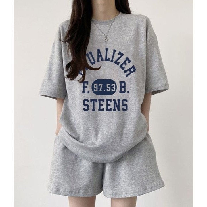 시원한 원단 스판 쫀쫀 여름 트레이닝세트 에프비 루즈핏 상하세트 투피스