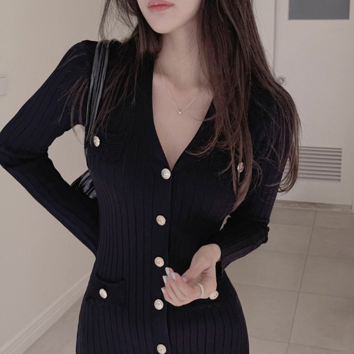 떳다그녀 에나스 슬림 롱 원피스