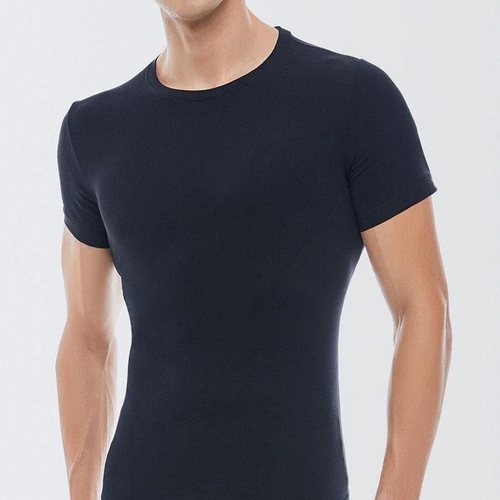 스페클로 에어로웜 남성 기모 반팔 티셔츠 2매세트
