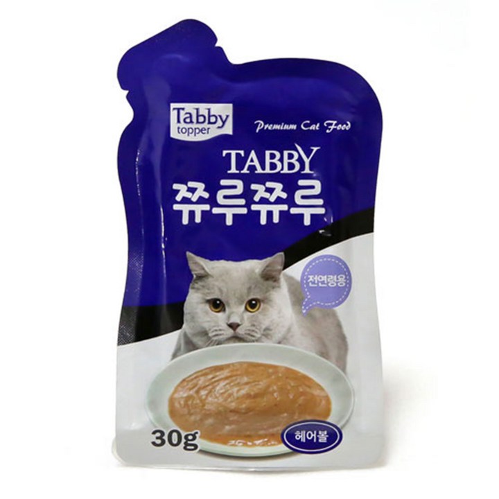 테비 쮸루쮸루 헤어볼 30g x 12p x 4개 묶음 (총48P)