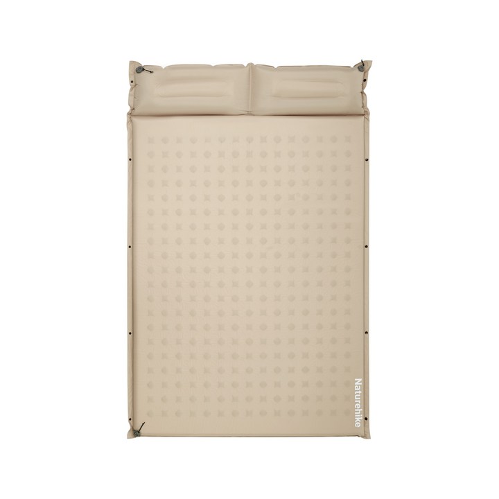 네이처하이크 D 시리즈 자충 매트 베개일체형, 카키베이지