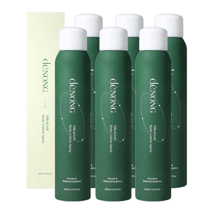 드농 실키 앤 소프트 뿌리는 바디로션 스프레이, 6개, 200ml