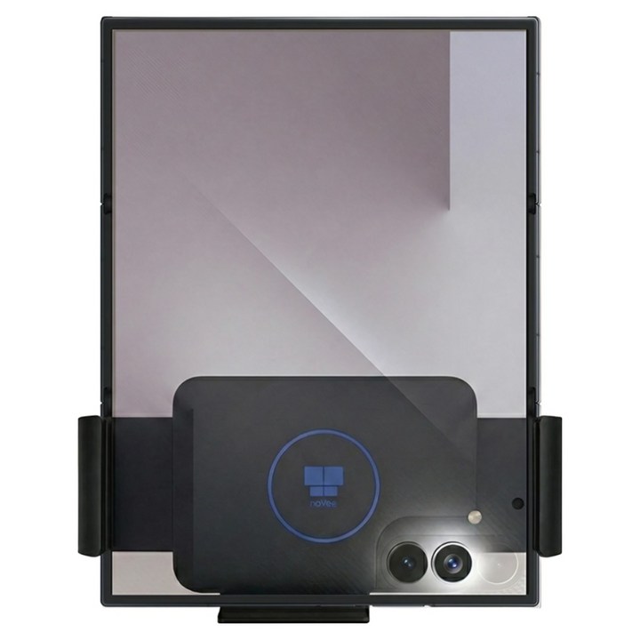 나비 트라이 폴드 6 7 Z 차량용 와이드 무선 고속 충전 거치대 15W 대시보드 송풍구 카메라 밀착 설계 NV66V2, NV66WCC10Q V2, 블랙