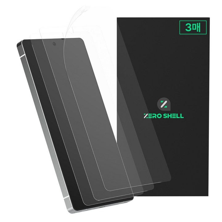 제로쉘 갤럭시 자가복원 TPU 클리어 액정 보호 필름 3P