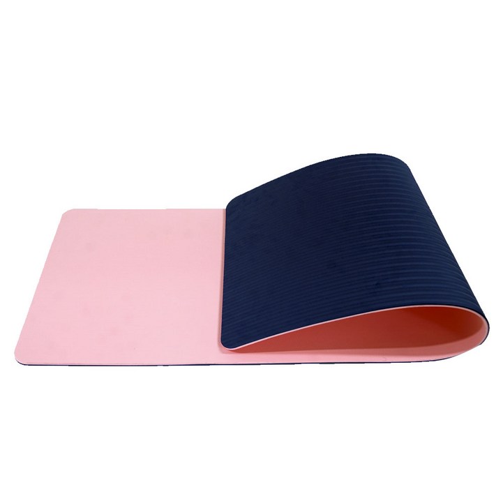 Chirping 스포티 워크 아웃 요가매트, Dark Blue  Pink