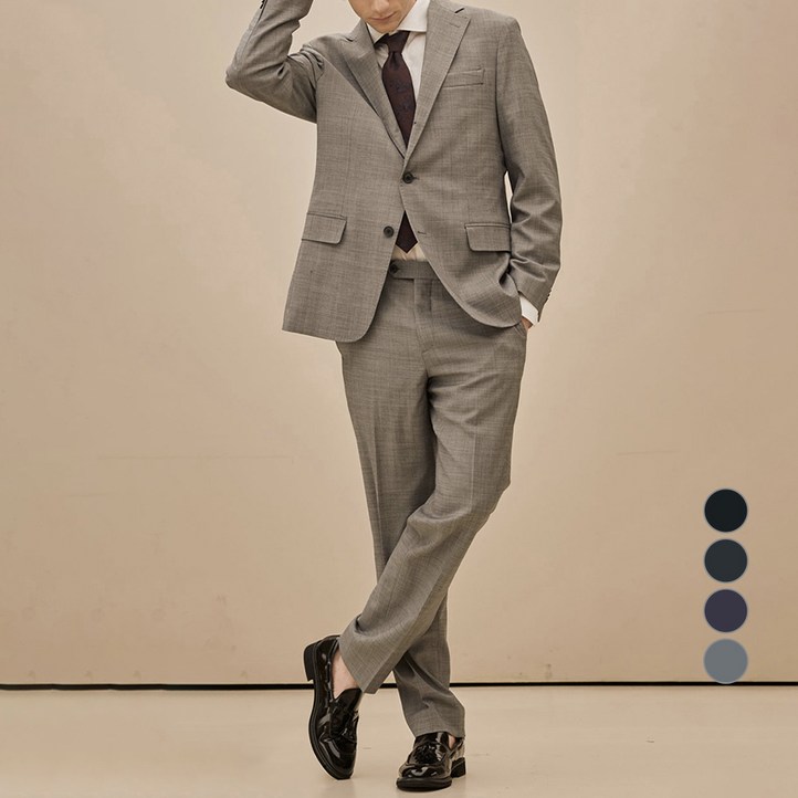 트래드클럽 남성용 스트라파타 클래식 울 수트 세트