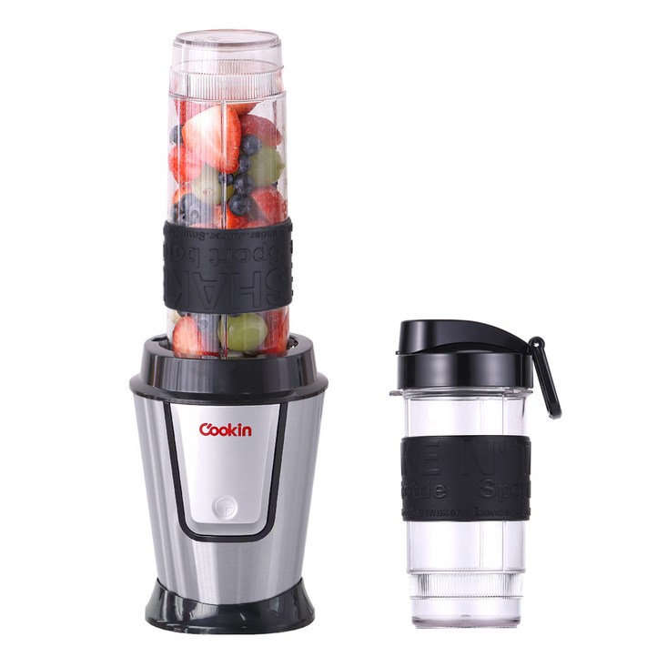 쿠킨 트라이탄 고속 파워 믹서기 KEMKD910CP 실버 텀블러 570ml 400ml
