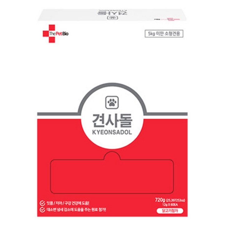 견사돌 강아지 대용량 덴탈껌 60p