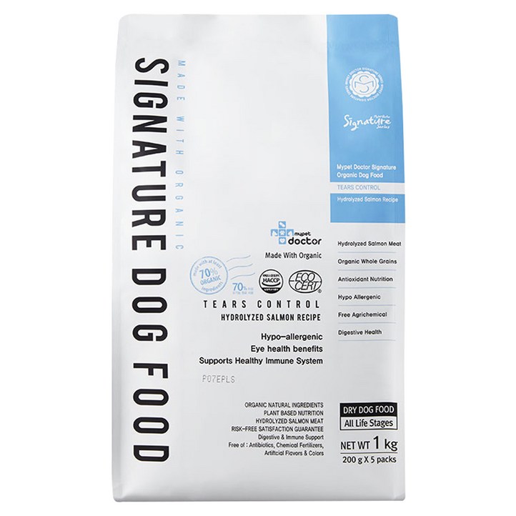 마이펫닥터 강아지 시그니처 유기농 기능성 사료, 눈물개선눈건강, 1kg, 1개