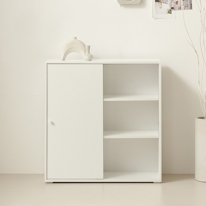 룸앤디 3단 일반형 스르륵 슬라이딩 수납장