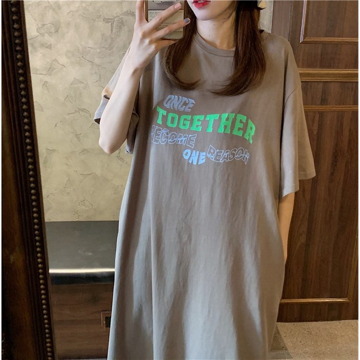 프리티글라라 반팔 롱원피스 박시 홈웨어 잠옷 원피스 sop-21